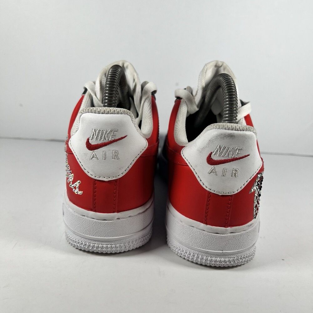 Nike Air Force 1 '07 Atlanta Falcons Custom Shoes Sneakers NFL Women's Size 7 - Picture 4 of 8